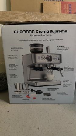 Brand new Chefman Crema Supreme Espresso Machine