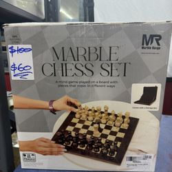 Marble Chess Set 12” Handmade White & Black