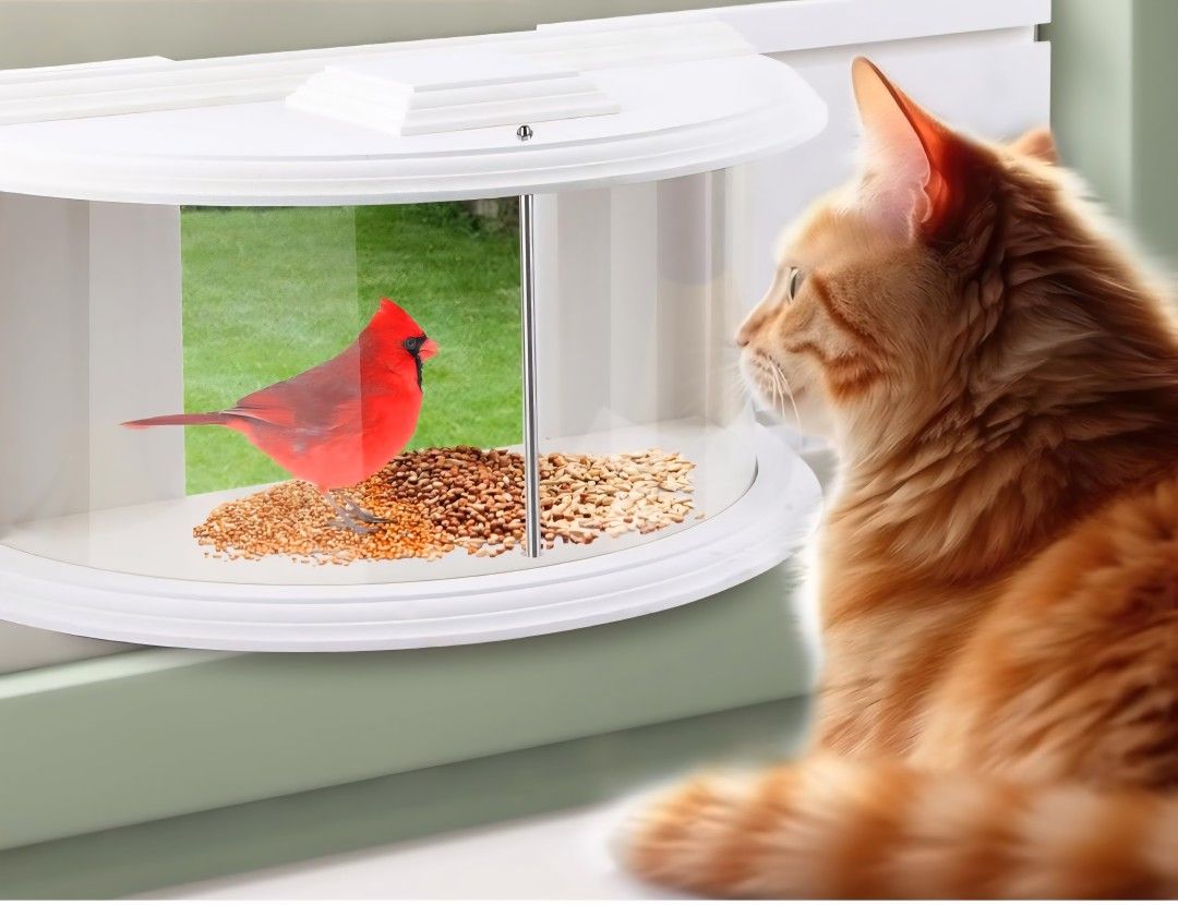 Indoor Window Bird Feeder 
