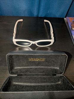 Versace white sunglasses