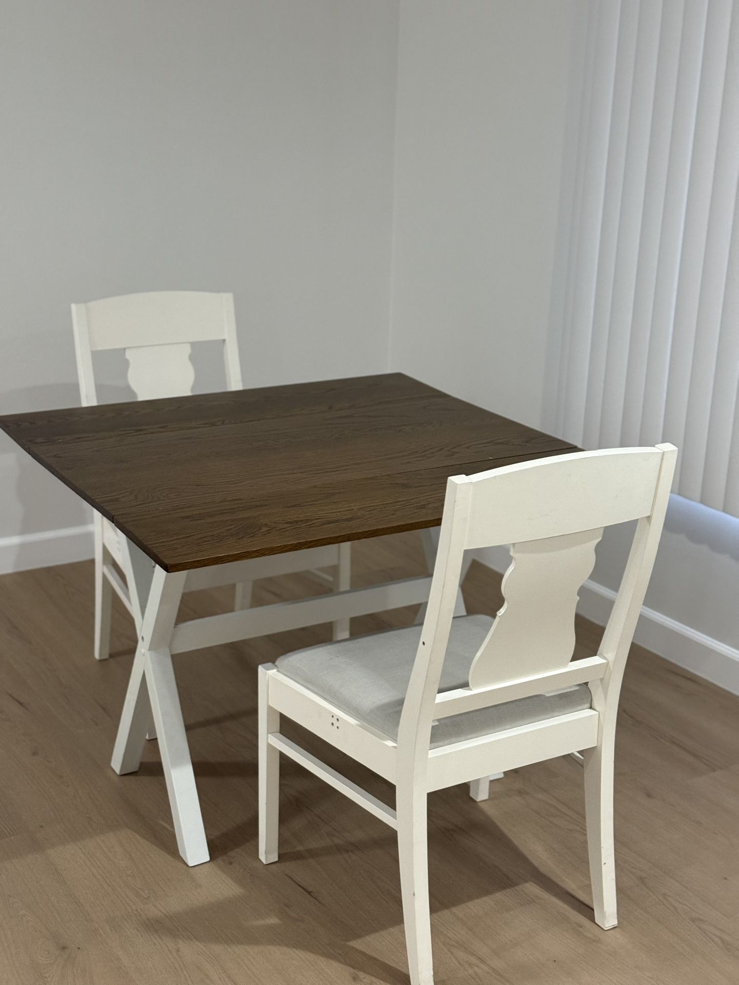 Rustic dining Set Table And 2 Chairs