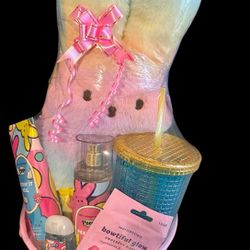 🐣Tween, Teen, Adult Peeps Themed Easter Basket With Bath & Bodyworks PeepN It Real Collection 🐣