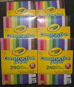 NEW Crayola Construction Paper 240 Sheets – 12 Colors