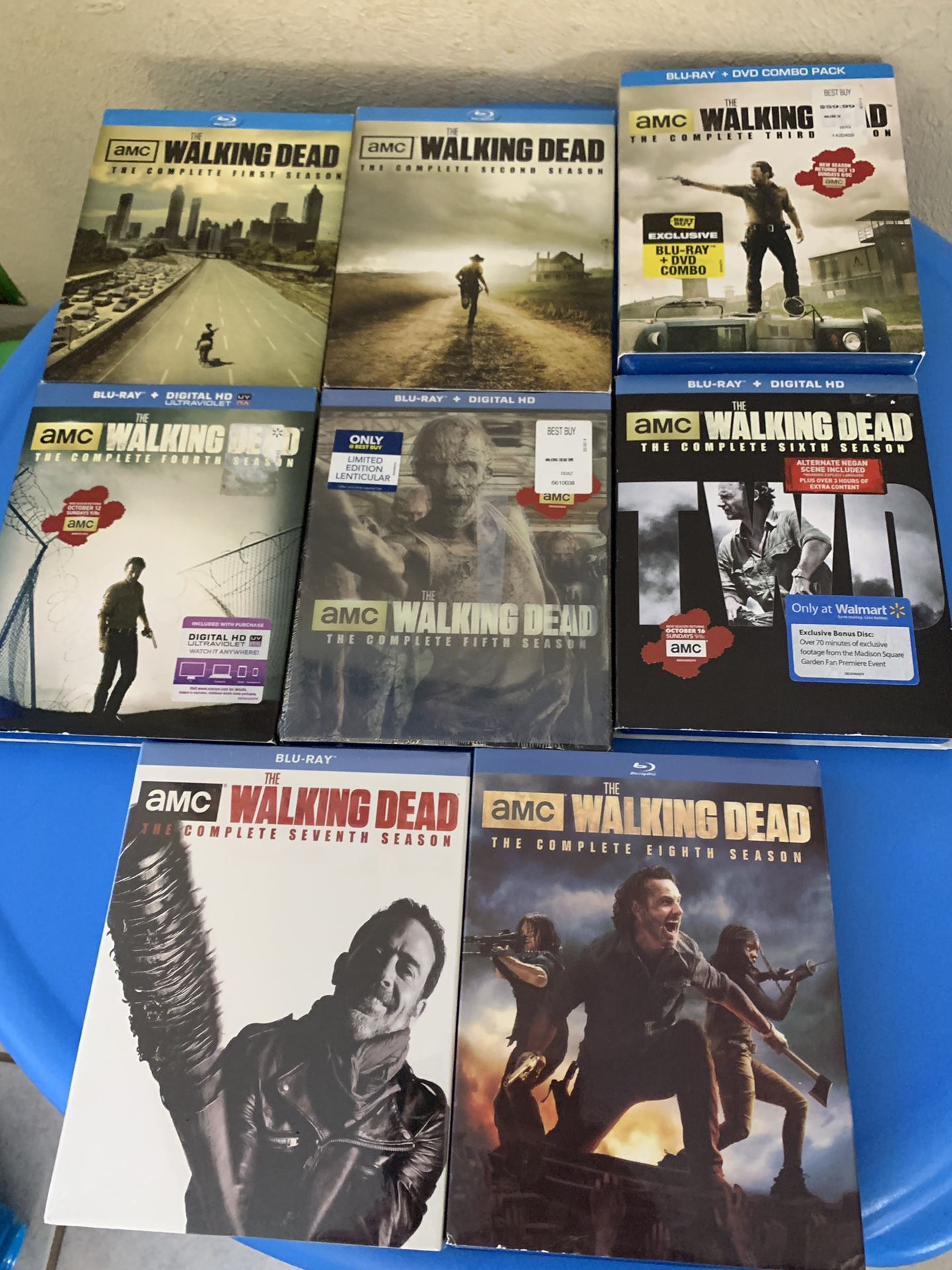 Sindssyge oplukker Latterlig The Walking Dead Seasons 1-8 Blu-ray Dvd PLEASE READ DESCRITION for Sale in  Hurst, TX - OfferUp