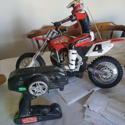 Vintage Ricky Carmichael  RC  Motorcycle with remote