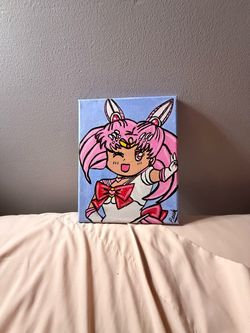 Chibi sailor moon painting