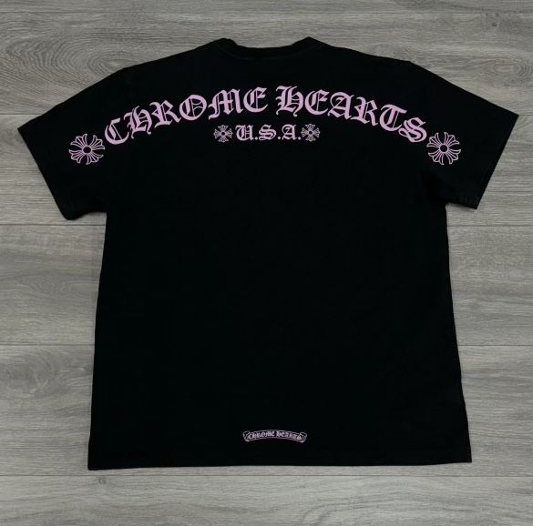 Chrome Hearts Marty Boy Should logo T-Shirt’ Black pink