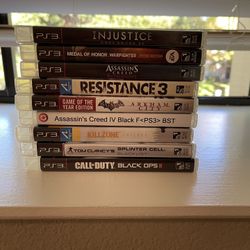 Set Of Nine PS3 Games