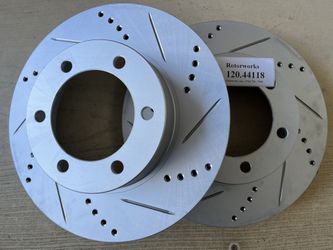 Toyota Tundra 00-01-02 Front Geomet Drill Slot Rotors Ceramic Pads