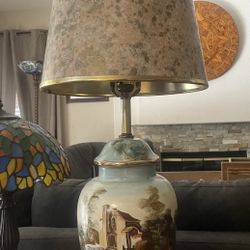 Vintage Hand painted lamp