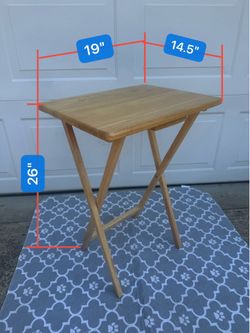 Actual folding side table