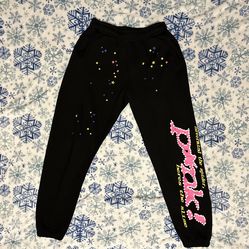 Black Sp5der Sweatpants – Men’s Size [M/L] – OKC