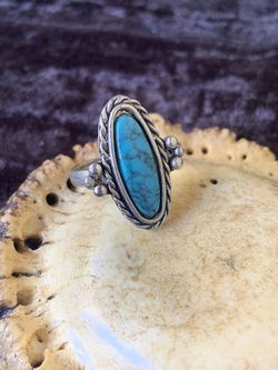 Vintage Southwest Faux Turquoise Ring