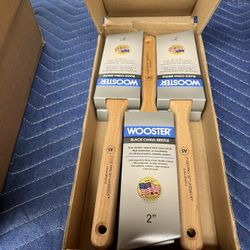 Wooster 2” Black China Bristle Paint Brushes 