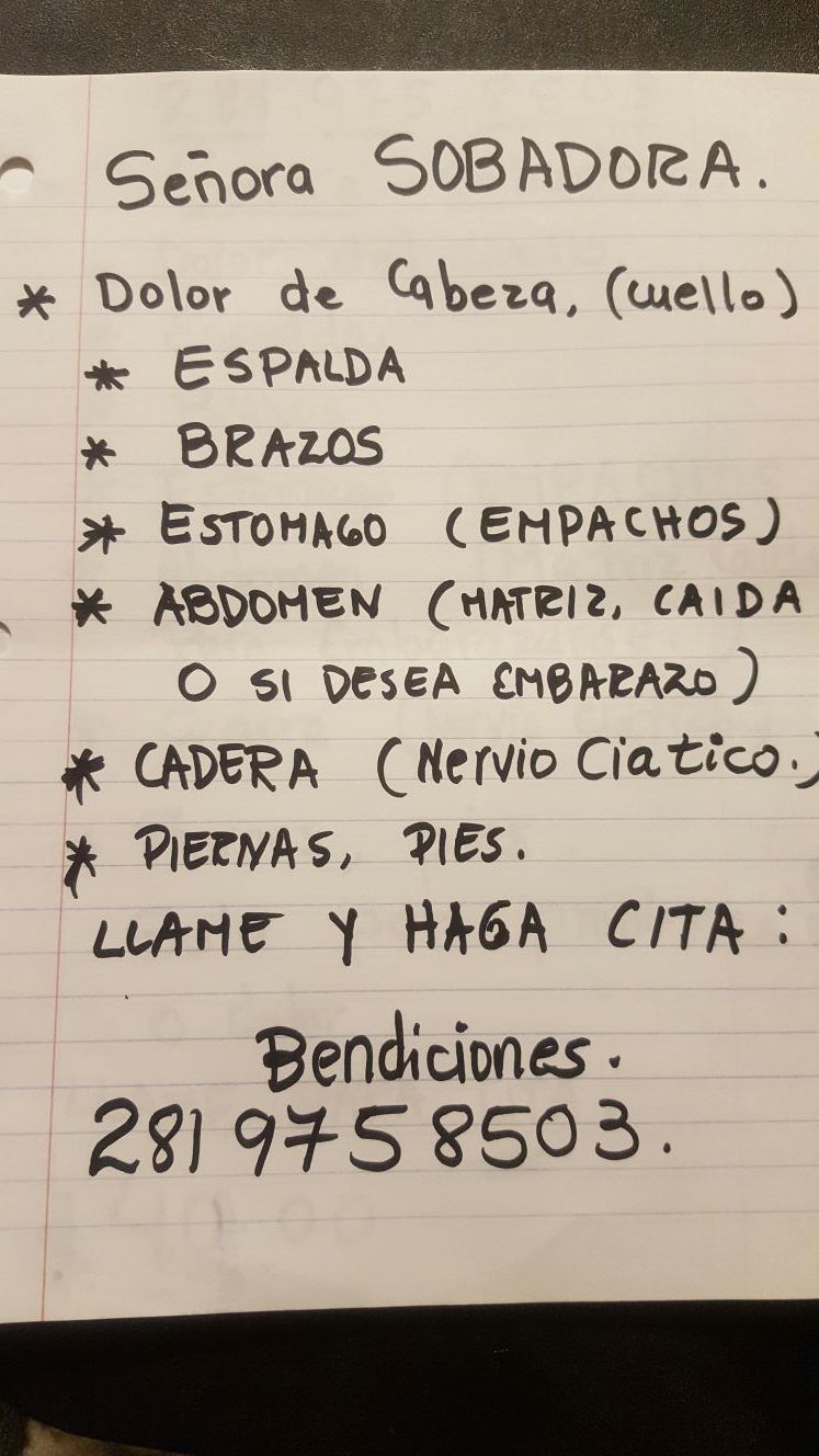 Señora Sobadora