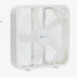 Utilitech 20-in 120 -Volt High Velocity Indoor White Box Fan Fan