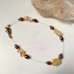 Beautiful Anklet / Bracelet From Hawaii Lava Rock 