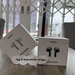 Samsung Galaxy Buds 3 Headphones New - Pay $1 To Take It Home Today and pay the rest later.