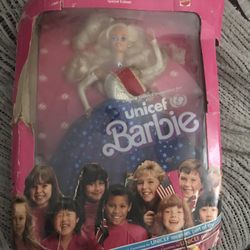 Vintage Unicef Barbie Doll In Box Only $25