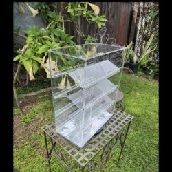 Acrylic sunglass display.