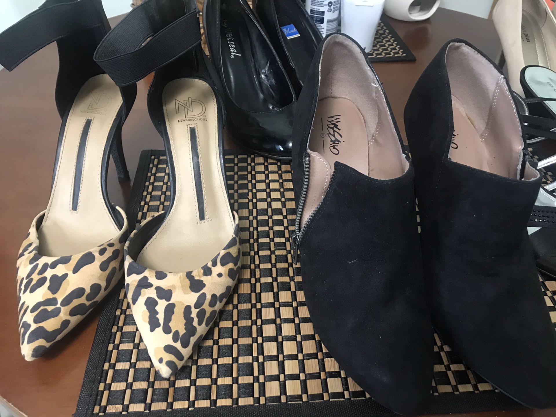Lot of 5 pair high heels shoes