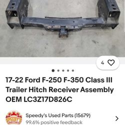 17-22 ford-250  F-350 Class lll  Trailer Hitch Assembly