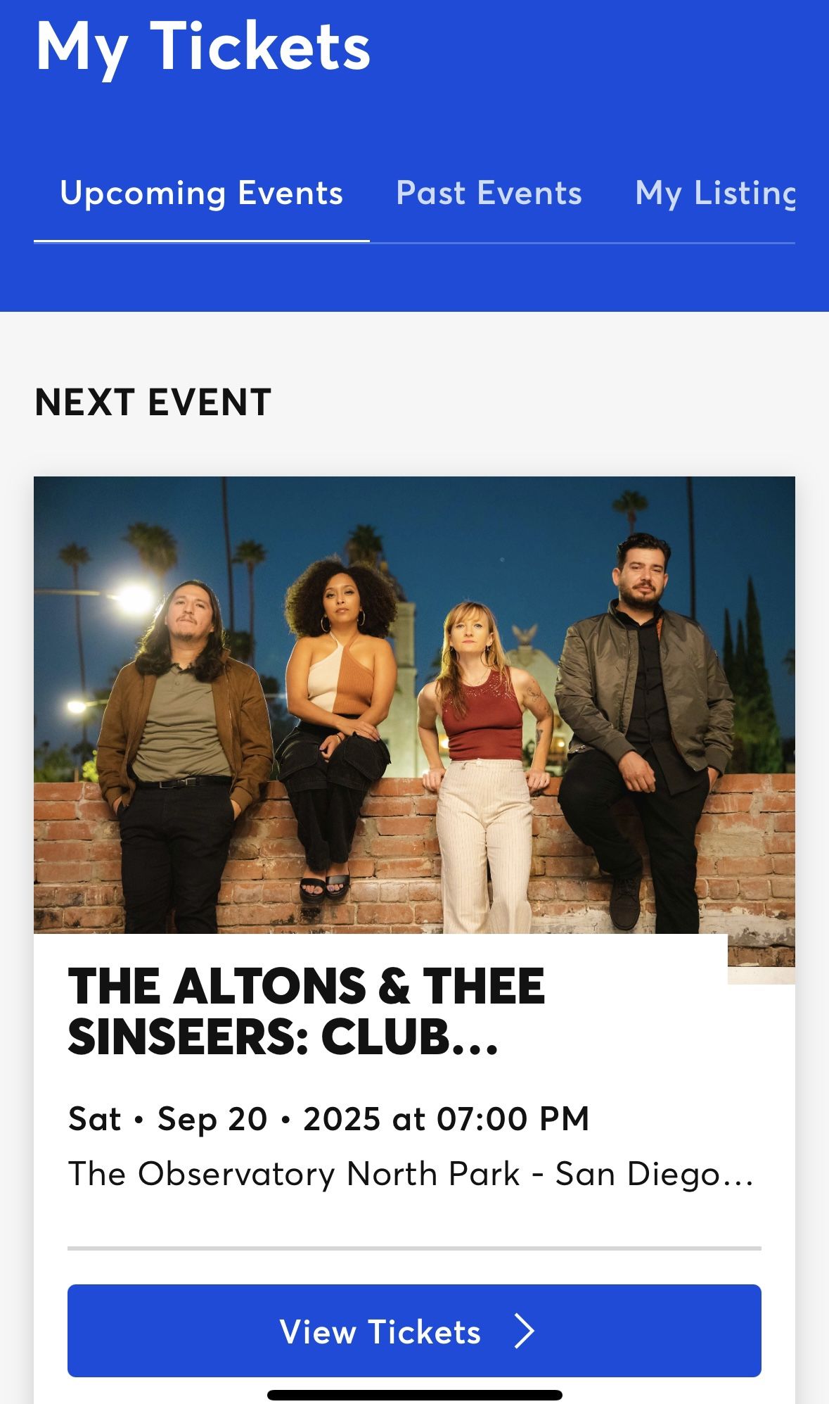 The Alton’s & Thee Sinseers OBSERVATORY TONIGHT