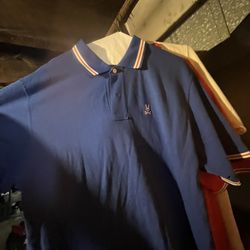 Blue Psycho Bunny Button Up
