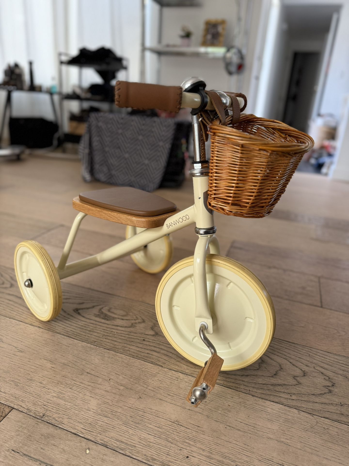 Electric Tricycle Basket Tricycle Smallable Banwood Trike Pink