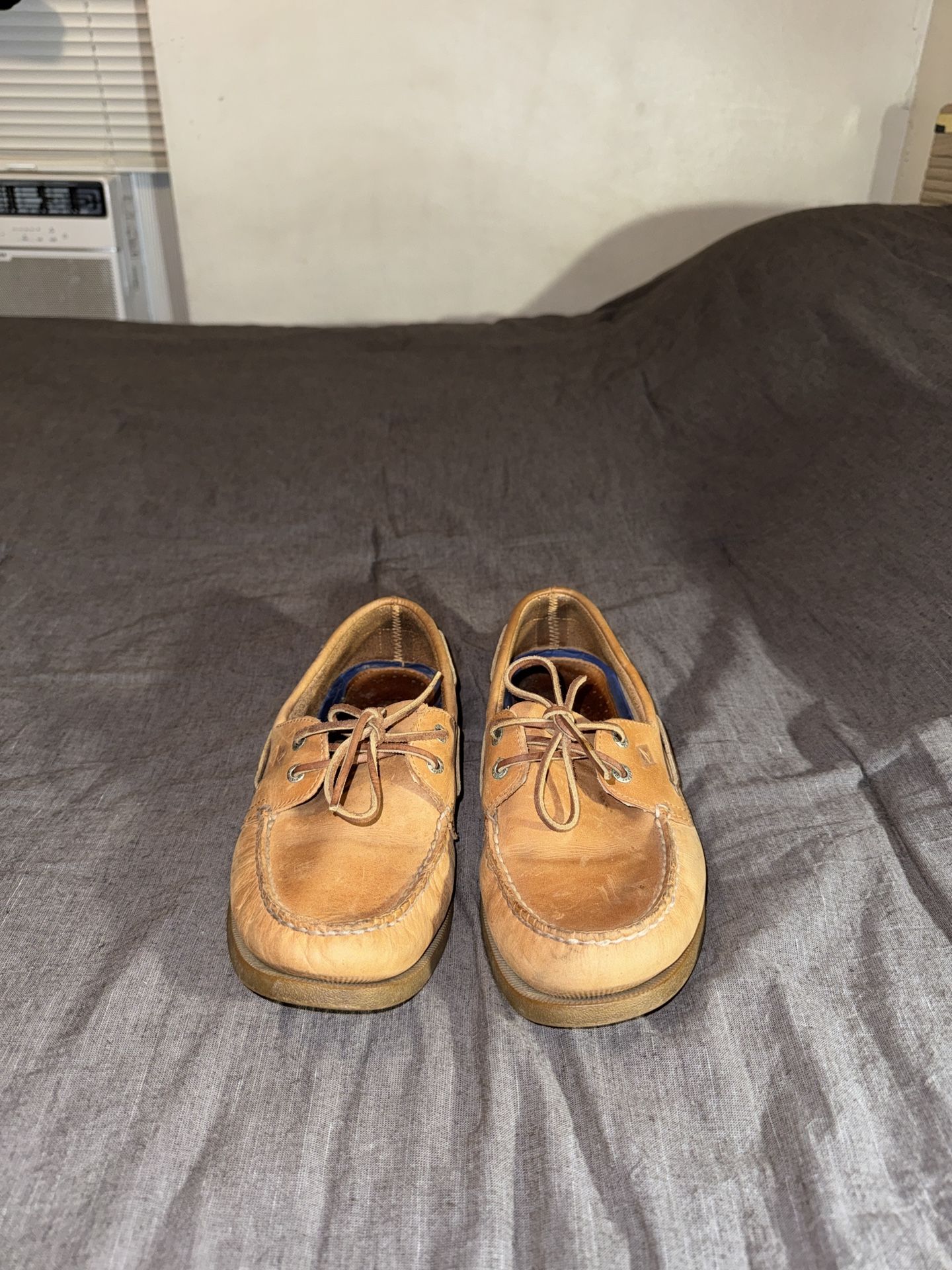 10.5 Sperry Men's Tan Leather Boat Shoes
