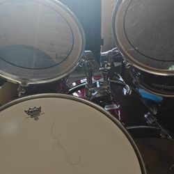 5 Piece Red Sound Percussion Drum Set