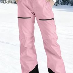 Pink wide cargo pants S