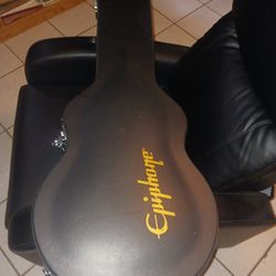 Epiphone hard shell guitar case for Les Paul body style guitars key