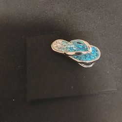 Sterling Silver Sandal Pendant 