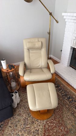 Leather rocking chair