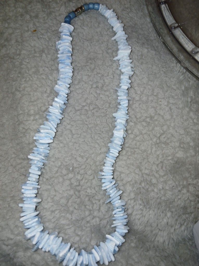 Vintage Hawaiian Hand Crafted Chipped Sea Shell Necklaces