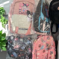 Labubu Backpacks And Kuromy Hello Kitty Lilo & Stitch Back To School Mochila