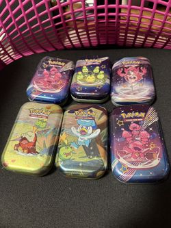 Assorted Pokémon Mini Tins