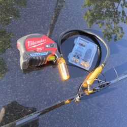 Barely Used Milwaukee Tape and DeWalt Bluetooth Headphones 