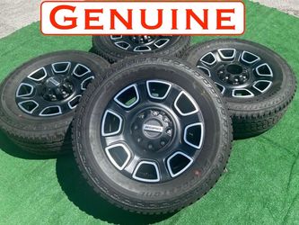 Genuine Ford F250/F350 Platinum Edition OEM 20” Wheel & Tire Package – Satin Blk