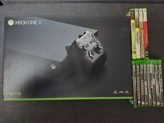 Xbox One X 1TB Bundle w/ Box + 12 Games