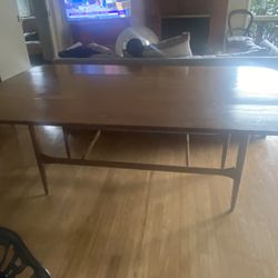 Antique Solid Wood Drop Leaf Expandable Dining Table