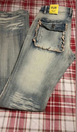 Spark Light Wash Distressed Jeans New