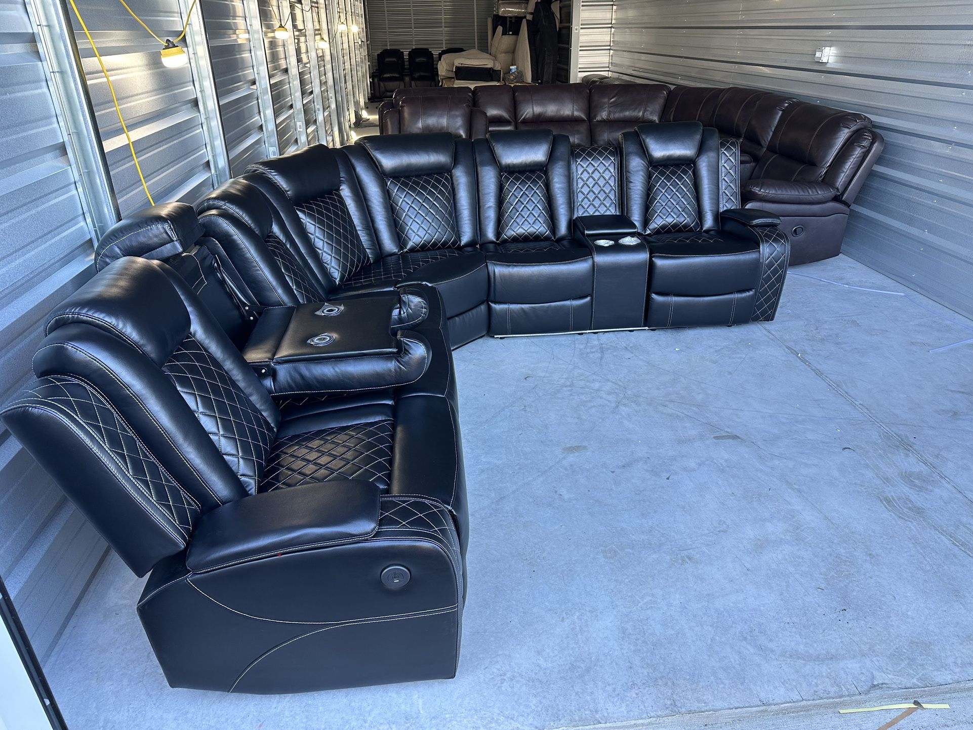 Brand New Power Reclining Sectional Couch