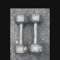 Hexagon Dumbbells-10lbs Cash Only 