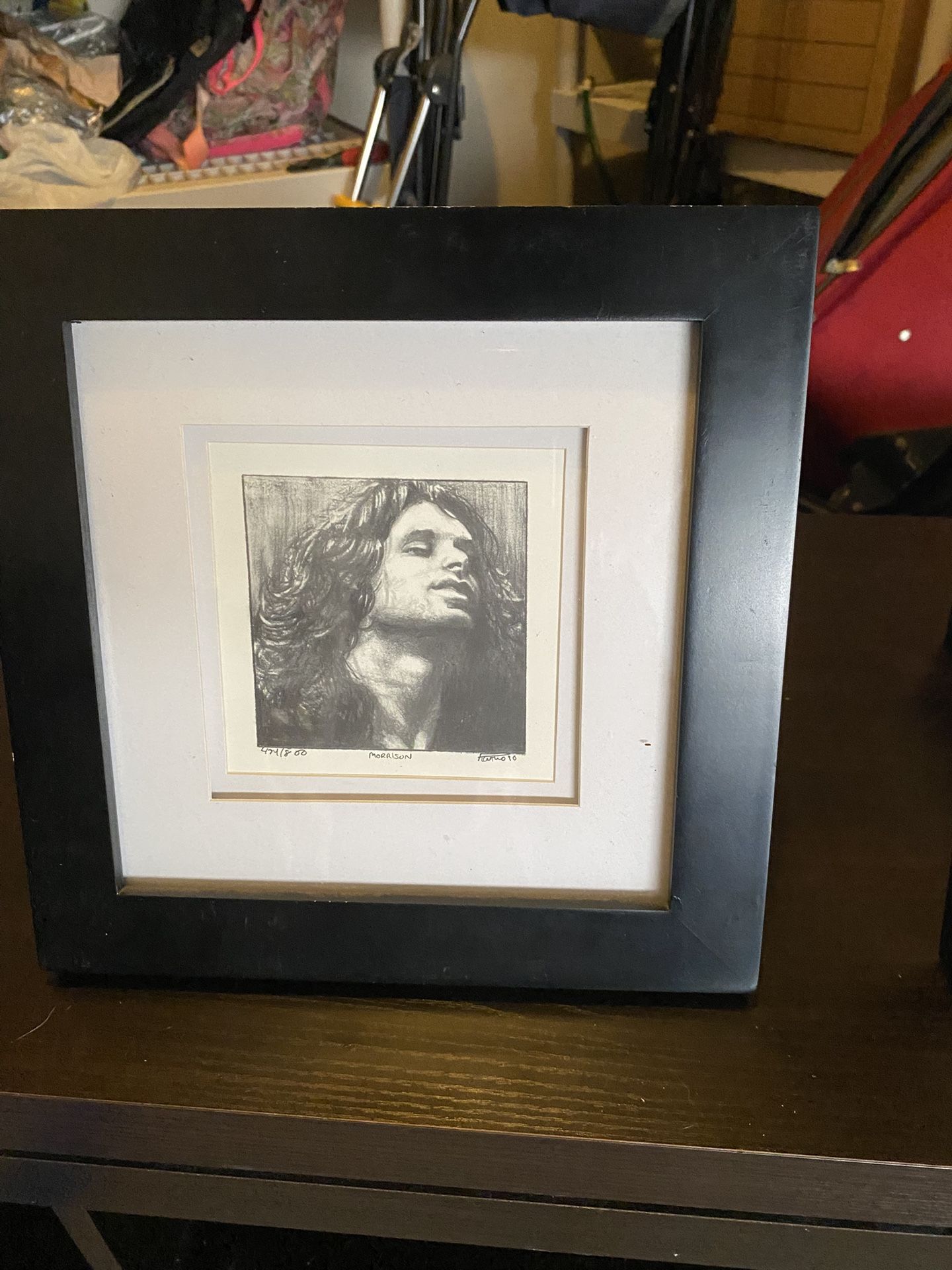 Jim Morrison from the doors print with frame numbered print