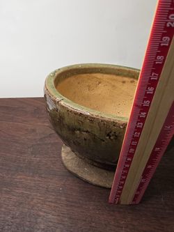 And made pottery bowl