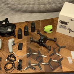 DJI FPV Camera Drone Combo With Motion Controller And 2 Extra Batteries -Low Use