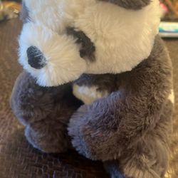Jellycat London Harry Panda Bear Cub Plush Stuffed Animal Toy Grey White 8”