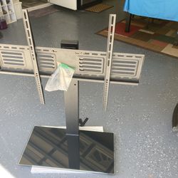 Glass TV with 2 Speaker Stands